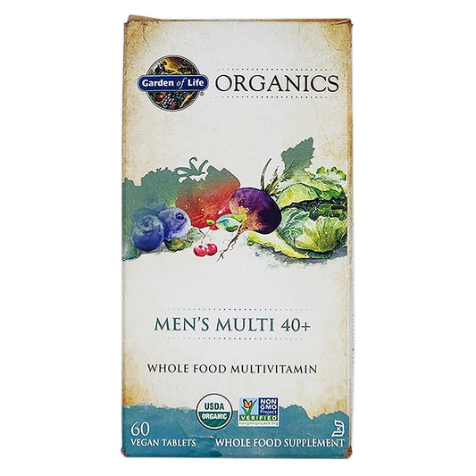 Garden of Life Organics Men's Multi 40 Plus 60 Vegan Tablets