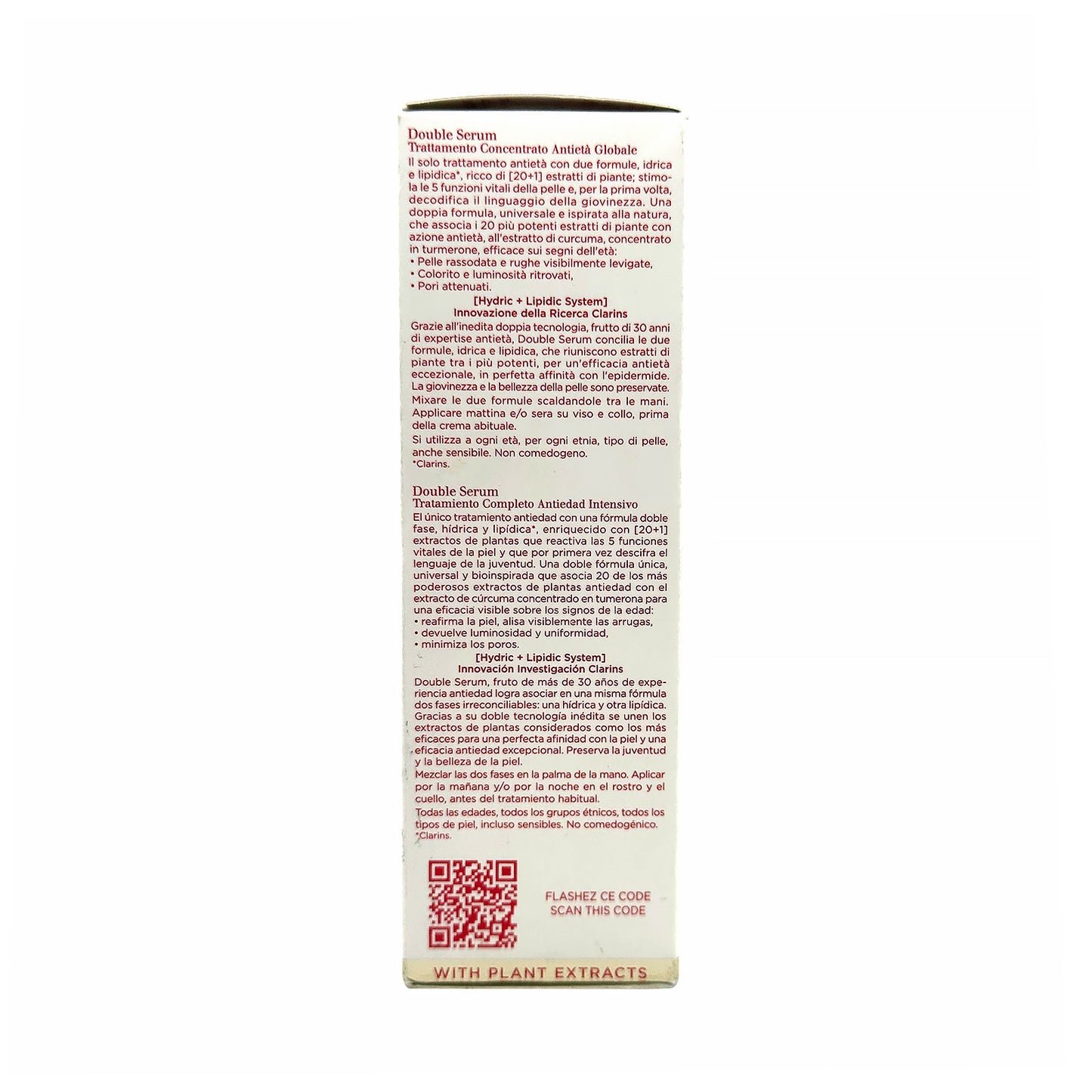Clarins Anti Aging Double Serum - Complete Age Control Concentrate - 1.0 oz