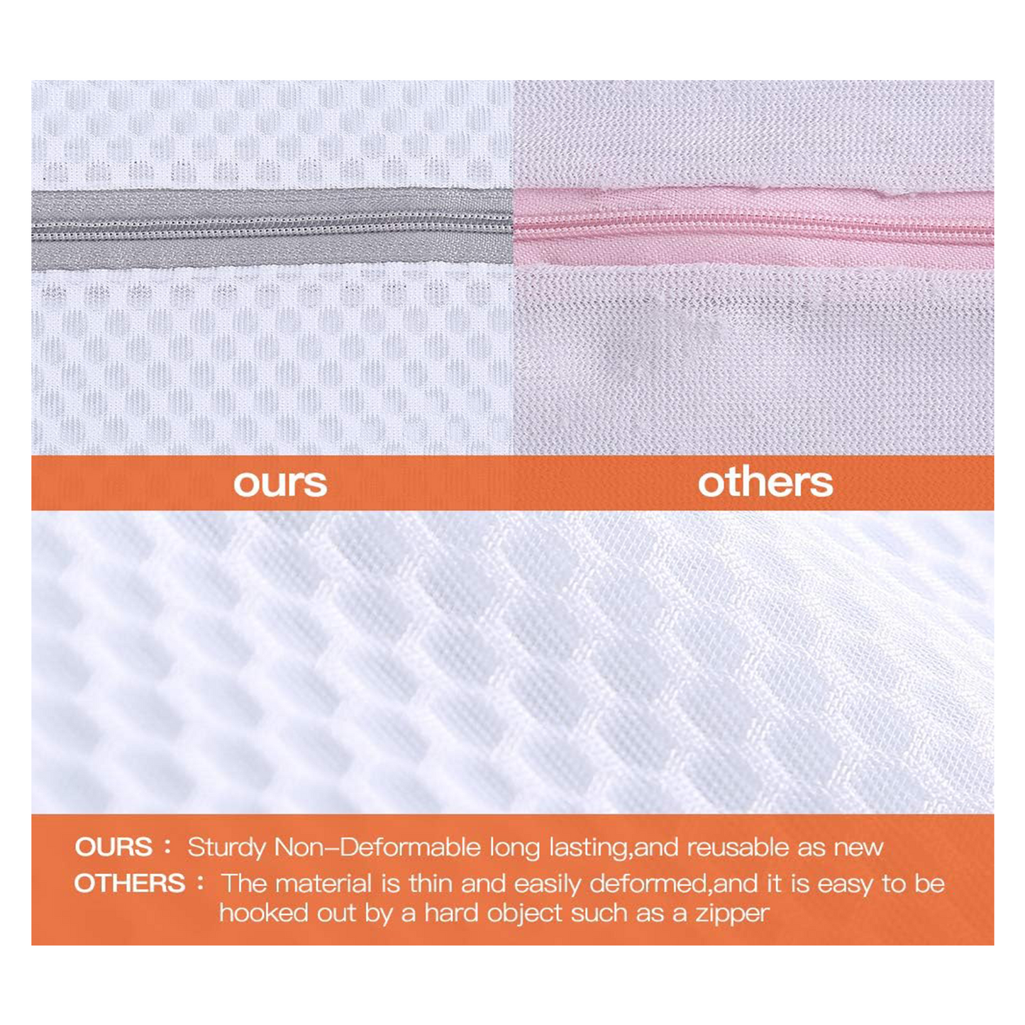 Kimmama Laundry Bags Mesh Wash Bag, Lingerie Bags for Washing Delicates, Net Washer Sack with Zipper, Dryer Pouch for Cleaning and Drying Cloths, Garment, Sweater, Bra, Pant, Sock, Toys, Bedcover