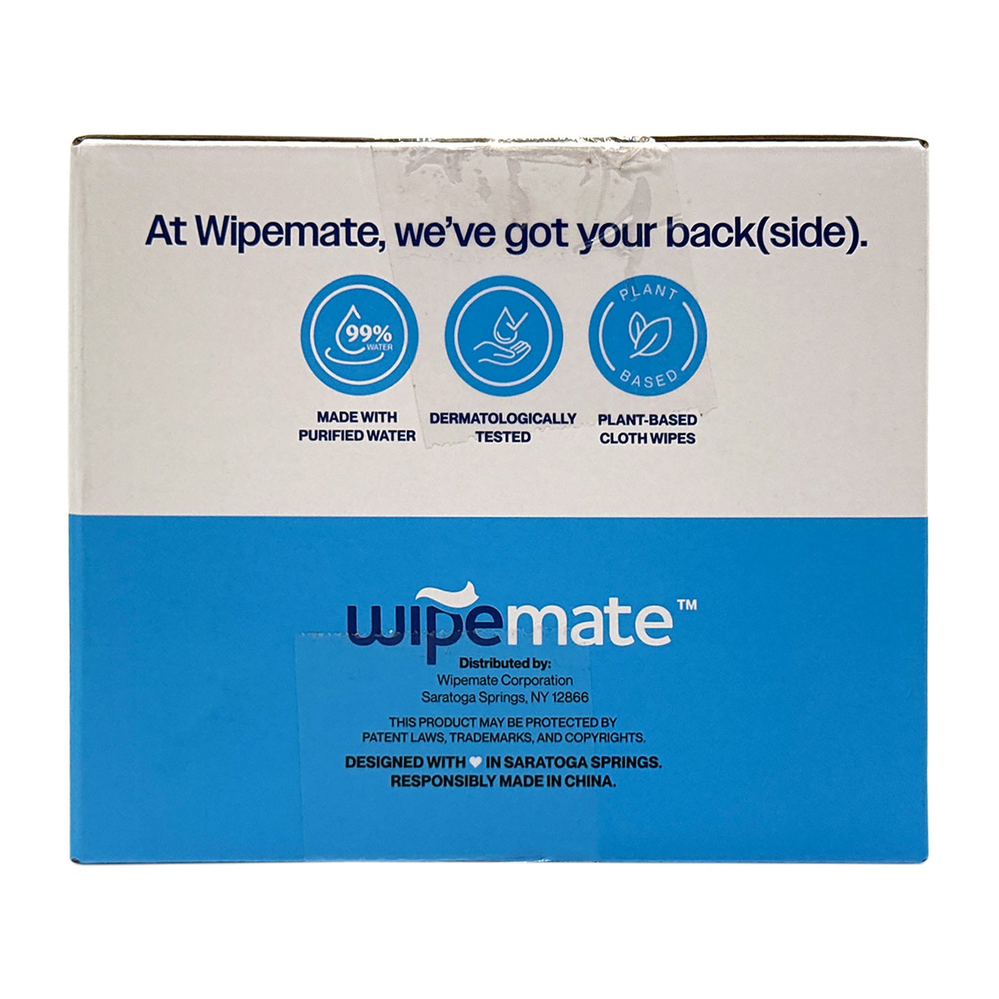 Wipemate Ultra Flushable Butt Wipes - Soothing Vitamin E & Aloe - Coconut Scent - 6 Premium Flip Top Packs - 42 Wipes Per Pack - 252 count