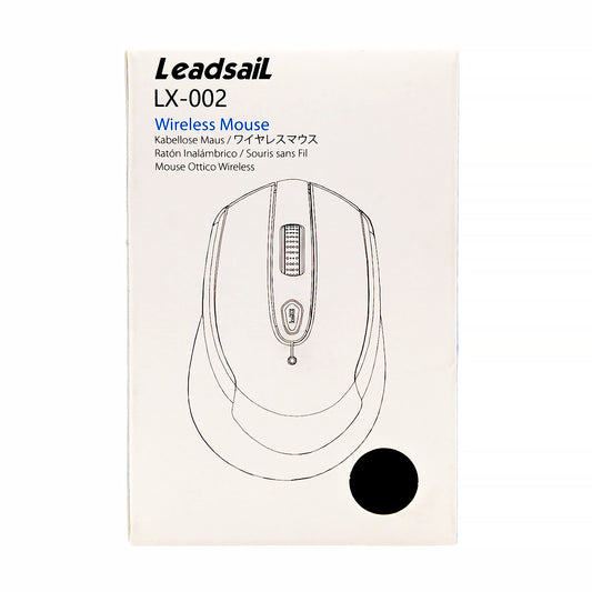 LeadsaiL Wireless Computer Mouse, 2.4G Portable Slim Cordless Mouse with 6 Buttons, (Grey)
