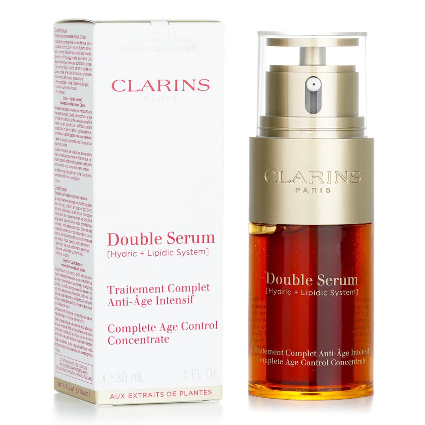 Clarins Anti Aging Double Serum - Complete Age Control Concentrate - 1.0 oz