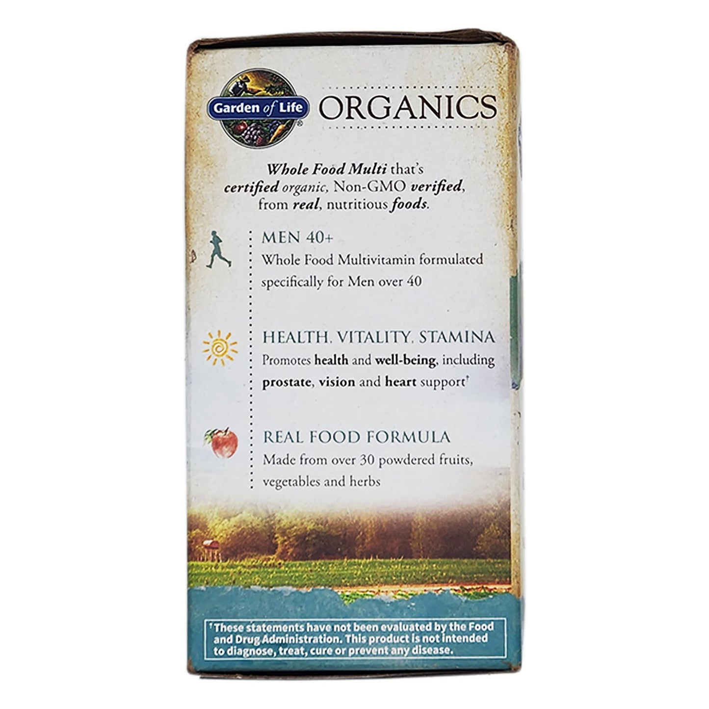 Garden of Life Organics Men's Multi 40 Plus 60 Vegan Tablets