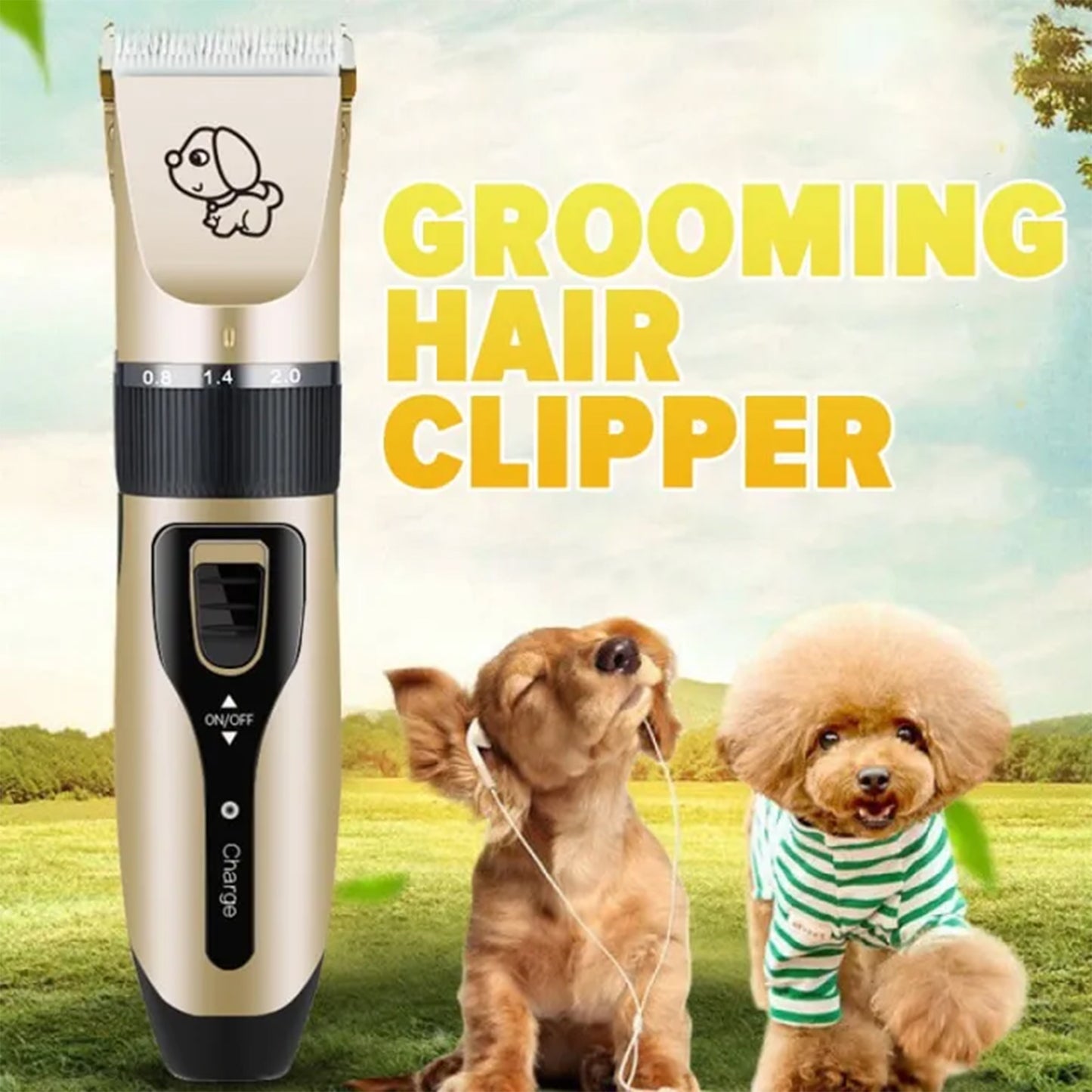 Kangjieshi Electric Animal Pet Dog Cat Hair Trimmer Shaver Quiet Razor Grooming Clipper