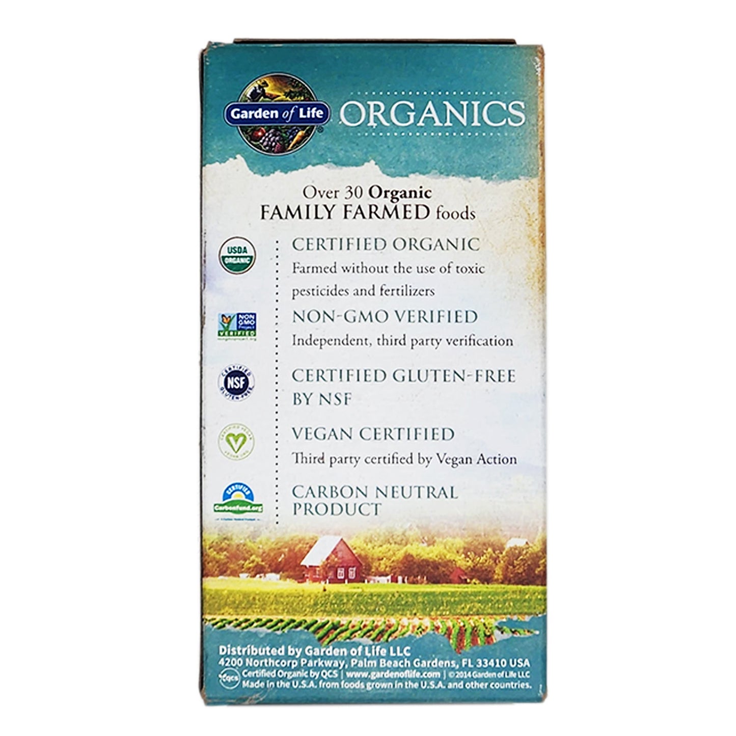 Garden of Life Organics Men's Multi 40 Plus 60 Vegan Tablets