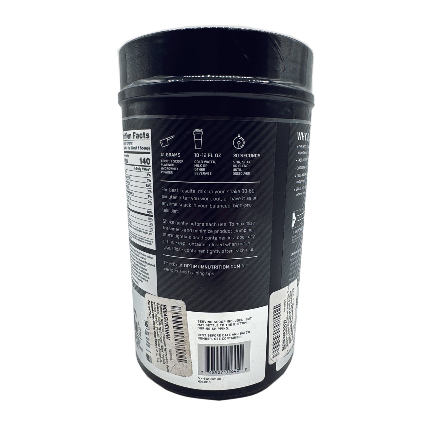 PLATINUM HYDRO WHEY Chocolate 1.75 Lbs by Optimum Nutrition