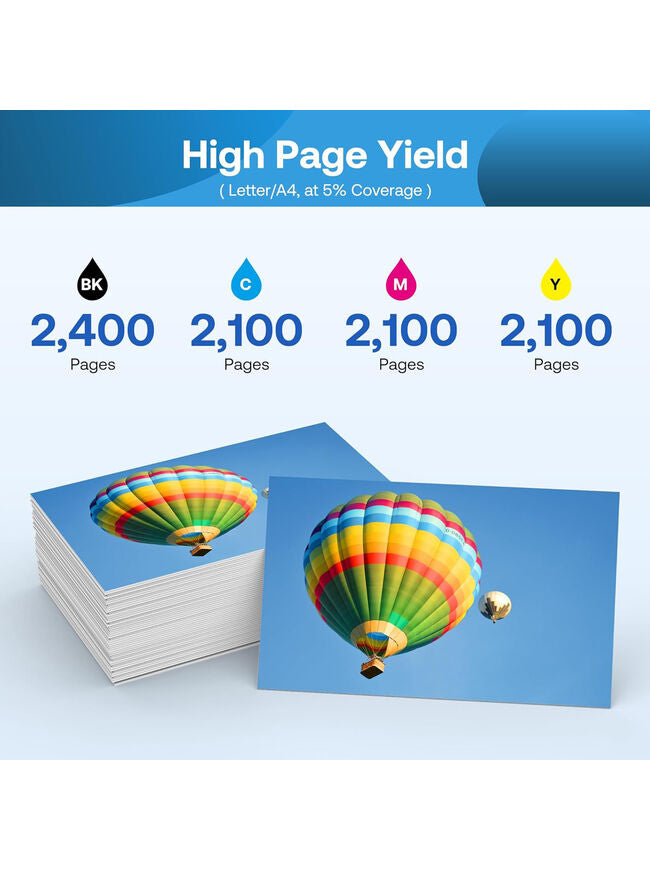 Kogain 414A Toner Cartridges (with Chip) Compatible for HP 414A丨W2020A 414X Work with HP Color Laserjet Pro M479fdn M479fdw M479fnw M454dn M454dw M479dw (BCMY, 4 Pack)