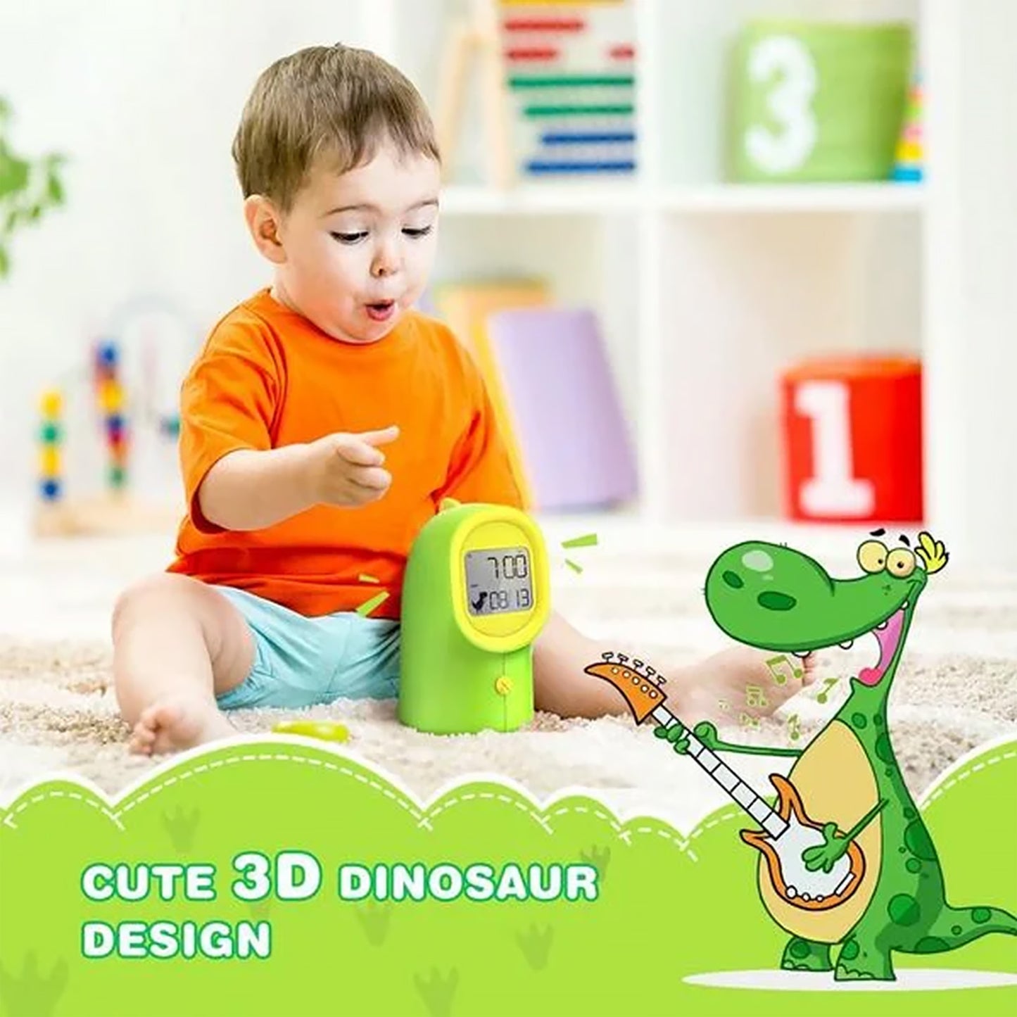 Mpow LED Digital Alarm Clock for Kids with Night Light, Children’s Sleep Trainer LED Charging USB, Birthday/ Christmas Gift for Toddler Boys Girls