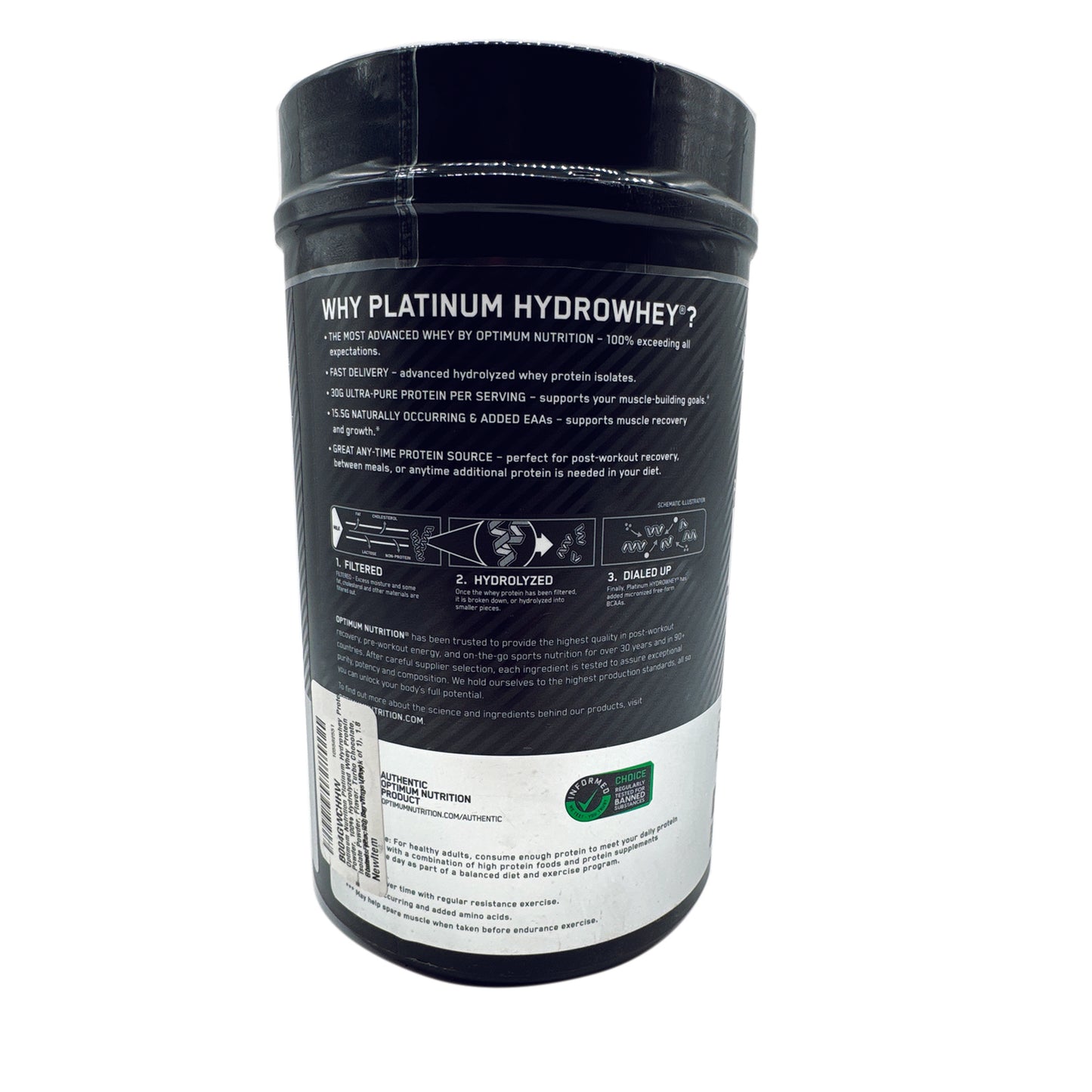 PLATINUM HYDRO WHEY Chocolate 1.75 Lbs by Optimum Nutrition