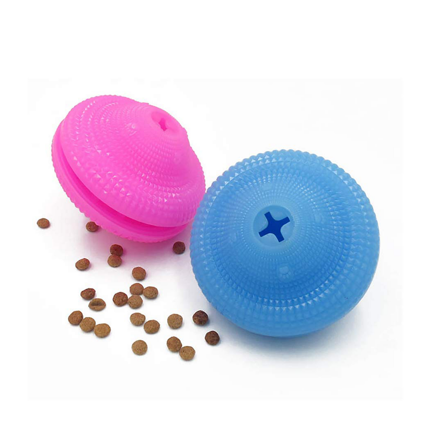 Emoly Dog Teethbrush Chew Toy, Upgraded IQ Interactive Food Dispensing Puzzle Toys for Dogs Chasing Chewing Playing Small Medium Dogs Pets (Pink)