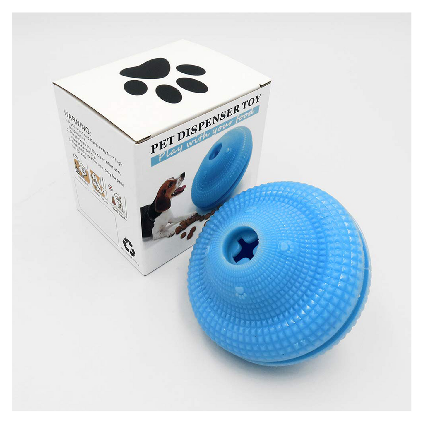 Emoly Dog Teethbrush Chew Toy, Upgraded IQ Interactive Food Dispensing Puzzle Toys for Dogs Chasing Chewing Playing Small Medium Dogs Pets (Pink)